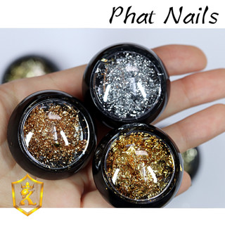 Set 6 hũ giấy bạc siêu mỏng trang trí móng loại tốt