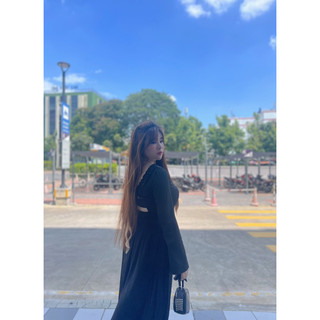( 55-90ky ) ĐẦM MAXI ĐEN HỞ LƯNG BIGSIZE ( Ảnh thật )