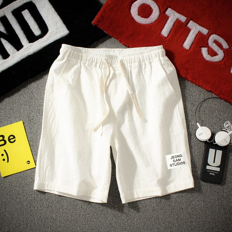 Quần đùi nam chất đũi thoáng mát thấm hút mồ hôi tốt mùa hè