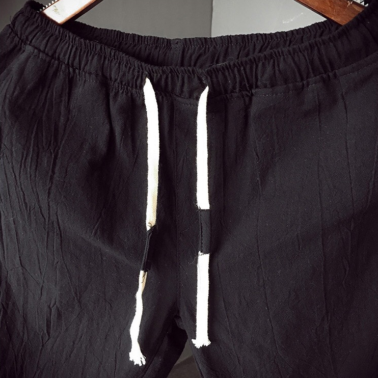 Quần đùi nam chất đũi thoáng mát thấm hút mồ hôi tốt mùa hè