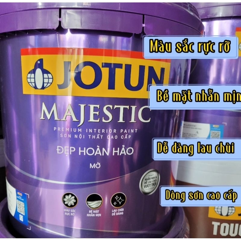 Sơn Jotun cao cấp trong nhà Majestic Đẹp Hoàn Hảo 15lít