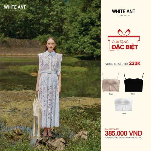 ÁO SƠ MI SUÔNG TAY LỠ NỮ HÀNG THIẾT KẾ CAO CẤP WHITE ANT 170300217