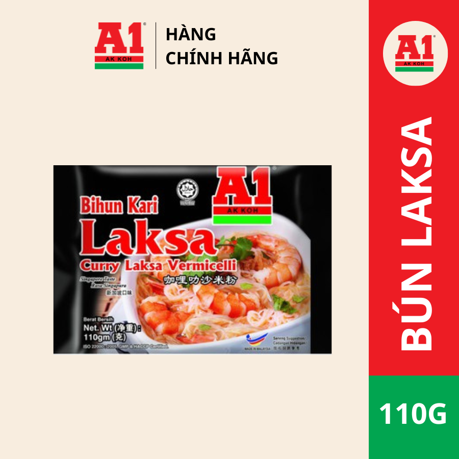 Bún Cà Ri Laksa A1 110g Malaysia
