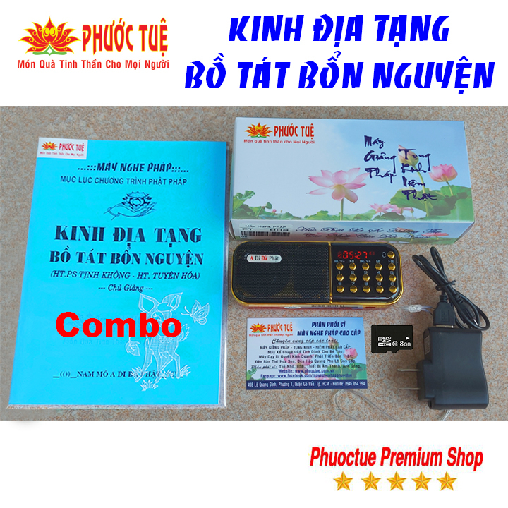MÁY TỤNG KINH ĐỊA TẠNG BỒ TÁT BỔN NGUYỆN (Trọn Bộ) PT003- Chủ Giảng HT. Tịnh Không &HT.Tuyên Hóa (BH 06 tháng)