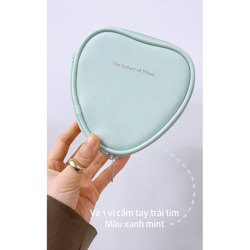 - Set son dưỡng whoo pink k màu tặng son kem đỏ mini