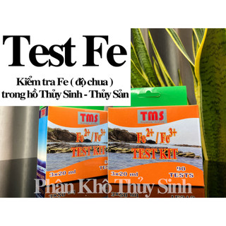 Test fe - ktra nồng độ fe phèn tms có trong nước bể cá cảnh, thuỷ sinh - thủy sản