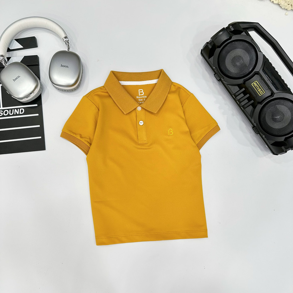 Áo phông polo trơn CHO BÉ trai, bé gái, chất liệu LACOST thấm hút mồ hôi tốt, thoải mái khi vận động APL002