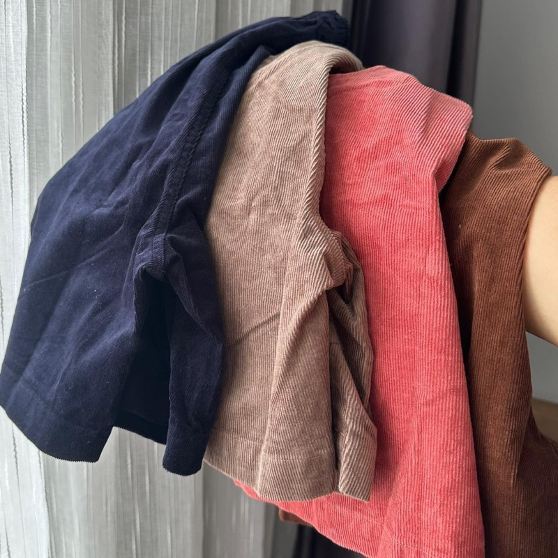 Quần short lưng thun nữ nhung gân cotton.Có ảnh cận vải