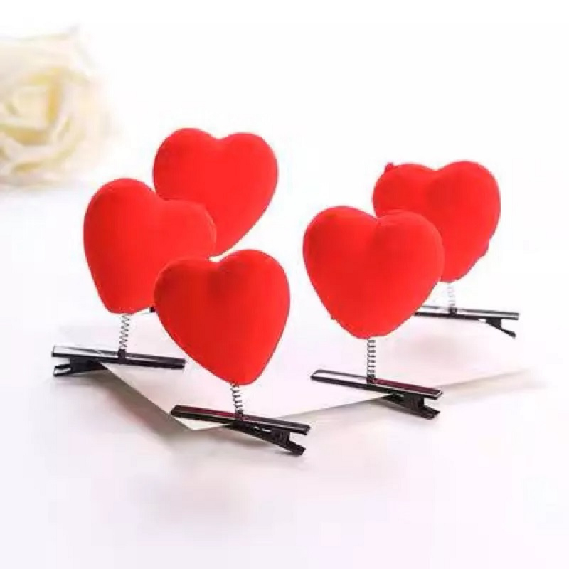 Kẹp tóc bông lò xo hoạt hình 4*3,5cm / Cài tóc rung rinh cute