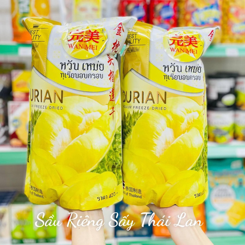 SẦU RIÊNG SẤY KHÔ CHUẨN THÁI LAN