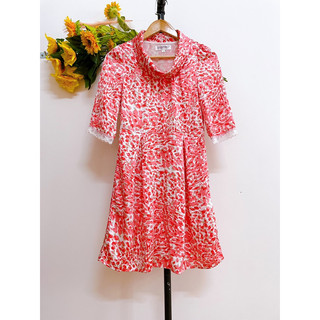 Đầm Lụa Kiểu, Hai Lớp, Cổ Đổ,  Hiệu SHARINIO, 2hand