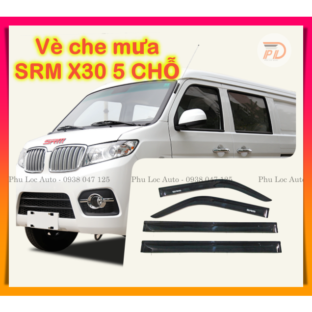 Vè che mưa xe tải Van Dongben SRM X30 5 chỗ bộ 4 cánh có sẵn keo dán ( giá 1 bộ)