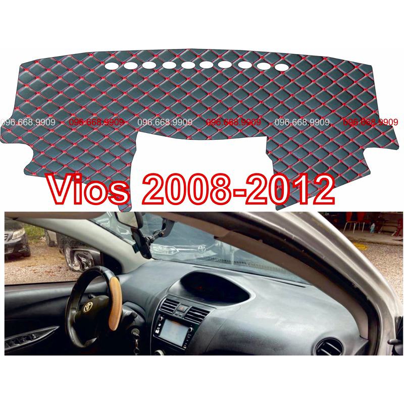 Thảm taplo xe vios 2008-2012 - dcar86 xưởng sản xuất thảm taplo xe tải xe con