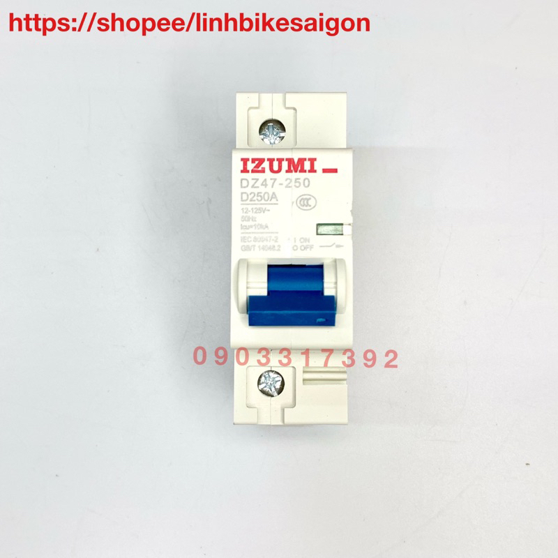 Cầu dao CB IZUMI 125V 250A chuyên dụng cho xe điện