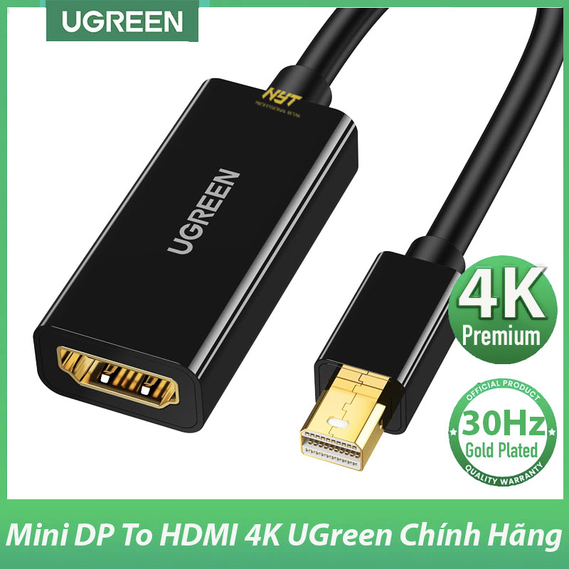 Cáp Chuyển Mini Displayport ra HDMI 4K Cao Cấp UGREEN MD112 - BH 18T Chính Hãng