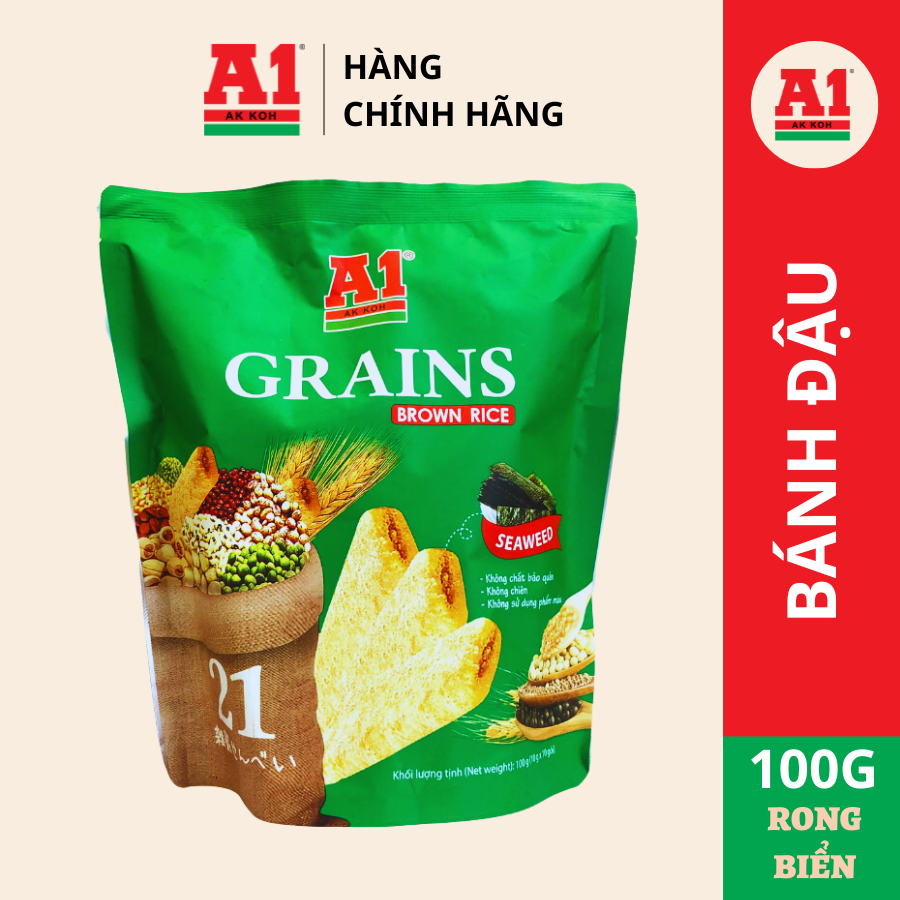 Bánh 21 Loại Đậu A1 Vị Rong Biển 100g Malaysia