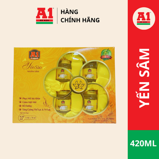 Yến Sào Chưng Đường Phèn Nhân Sâm A1 ( 70ml x 6 hủ) Malaysia