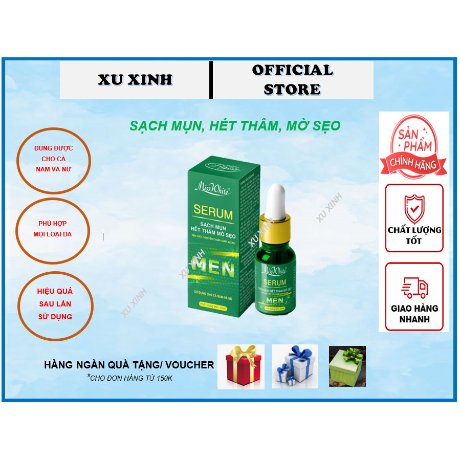 Serum sạch mụn hết thâm mờ sẹo (dùng cho cả nam và nữ)