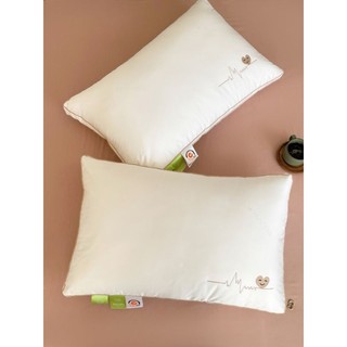 Gối Lụa Tơ Tằm Gấu Thêu Cao Cấp