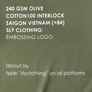 Áo thun Interlock SLY Embossing 4 màu