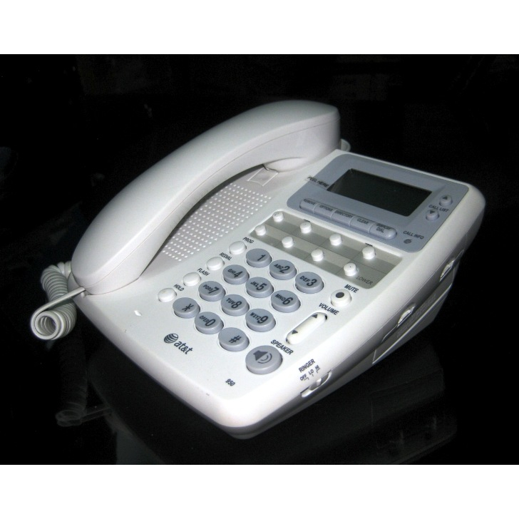 Thanh lý Điện thoại để bàn, hiệu AT&T Mỹ, loa ngoài 2 chiều, nói chuyện không cần cầm tay nghe, KHÔNG MÀN HÌNH