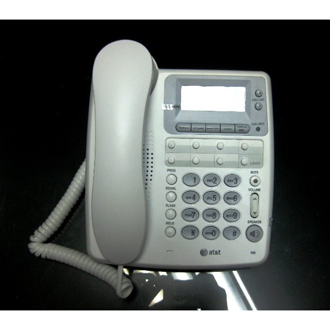 Thanh lý Điện thoại để bàn, hiệu AT&T Mỹ, loa ngoài 2 chiều, nói chuyện không cần cầm tay nghe, KHÔNG MÀN HÌNH
