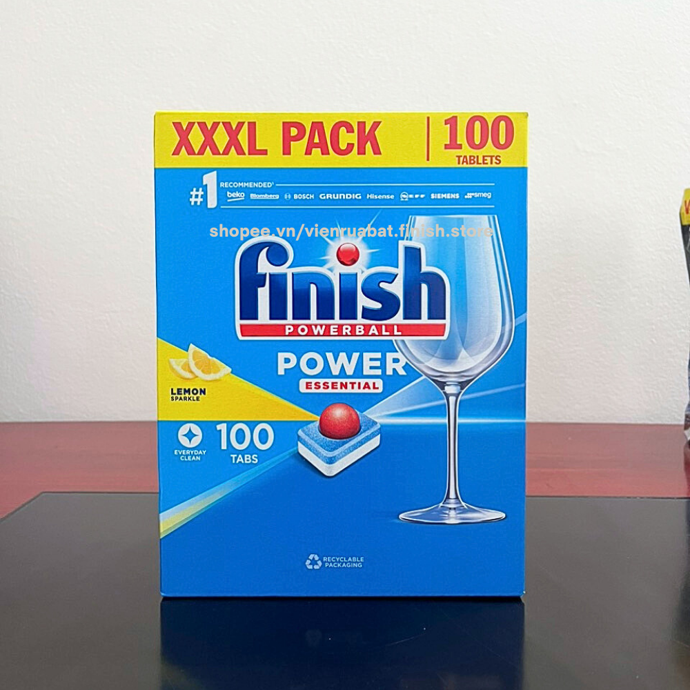 Viên rửa bát Finish All in one 120 viên chuyên dùng cho máy rửa bát máy rửa chén.