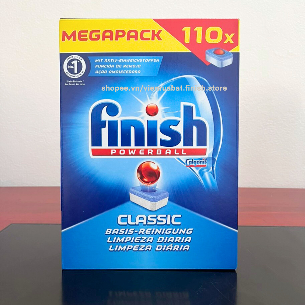 Viên rửa bát Finish All in one 120 viên chuyên dùng cho máy rửa bát máy rửa chén.