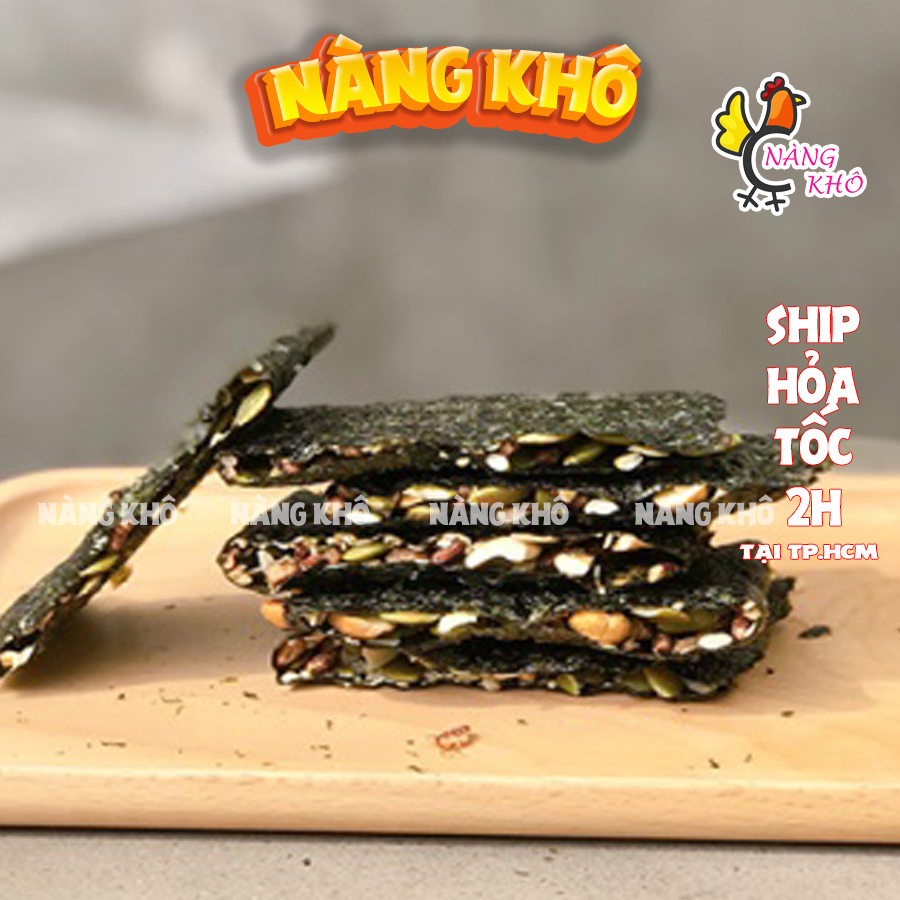 1Kg Rong Biển Kẹp Hạt Dinh Dưỡng Siêu Hạt  tốt cho người ăn kiêng, giảm cân , eat clean từ Nàng Khô