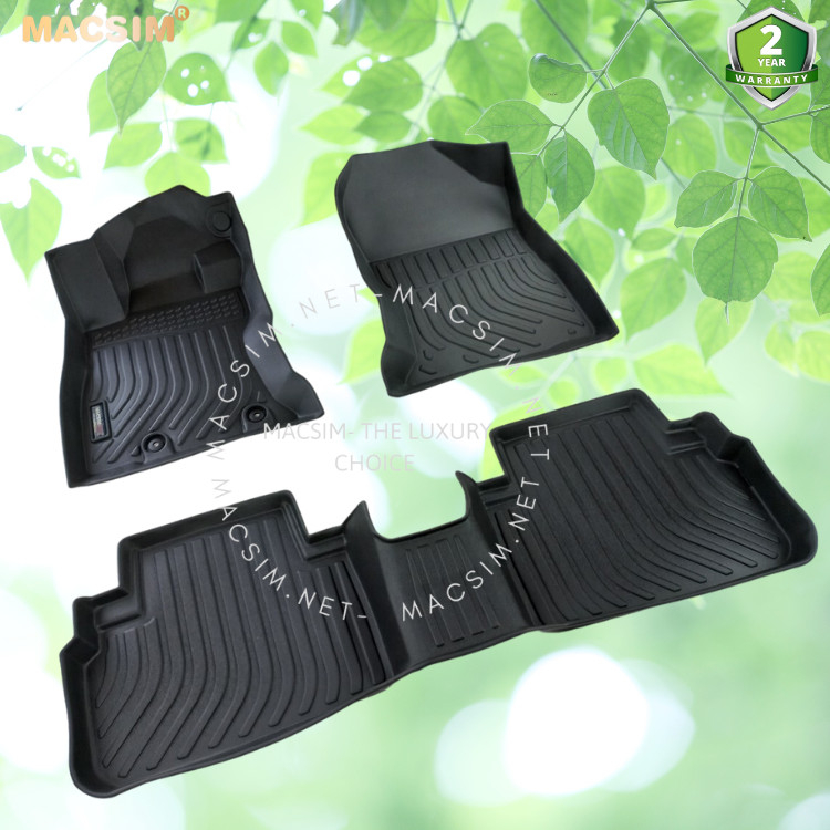 Thảm lót sàn xe ô tô Subaru Forester 2019+ (sd) Nhãn hiệu Macsim chất liệu nhựa TPE màu đen hàng loại 2