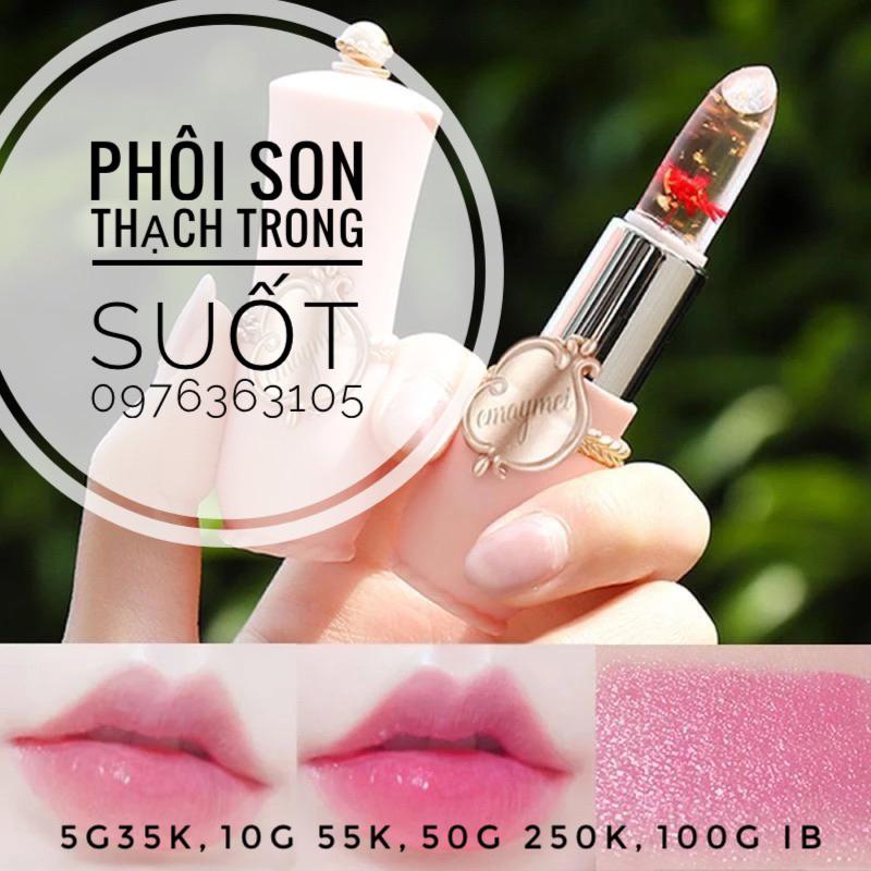 Phôi son thạch trong suốt( jelly lipstick base)