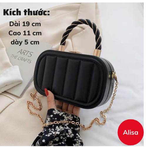 Túi cốp da xách tay đi tiệc sang trọng, trẻ trung SL95