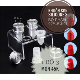 Khuôn silicone làm son môi 3 món