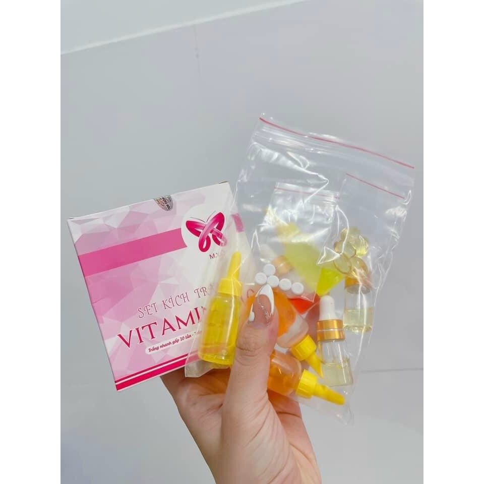 SET KÍCH TRẮNG VITAMIN X10 MYÔ