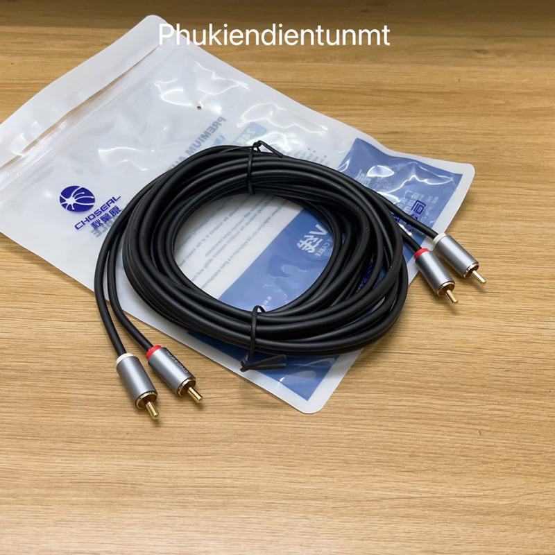 Dây cáp AV 2 ra 2 CHOSEAL cao cấp 1.5m/3m/10m