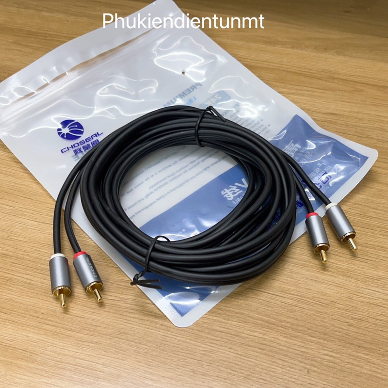 Dây cáp AV 2 ra 2 CHOSEAL cao cấp 1.5m/3m/10m