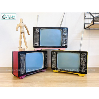 Mô hình ti vi cổ điển cao 12cm (chưa tính cần) MHVT-TV-01_TAN