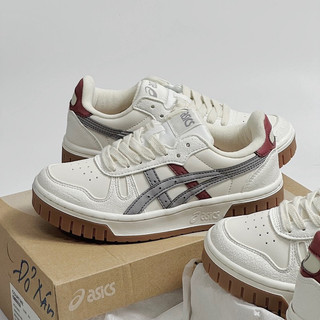 [HT SNEAKER] Giày Sneaker Asics Xám Đỏ Đế Nâu