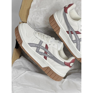 [HT SNEAKER] Giày Sneaker Asics Xám Đỏ Đế Nâu