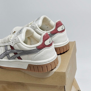 [HT SNEAKER] Giày Sneaker Asics Xám Đỏ Đế Nâu