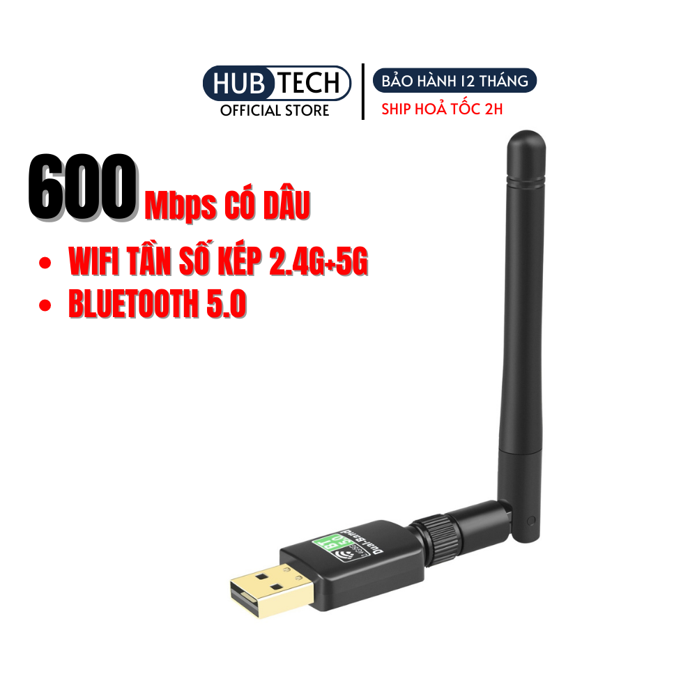 Nâng cấp WiFi 5G dễ dàng với USB WIFI 660Mbps cho máy bàn PC và laptop, card mạng usb 5GHz | BigBuy360 - bigbuy360.vn