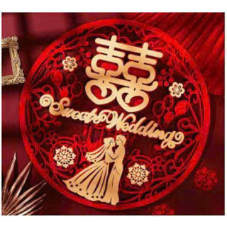 chữ hỷ dán đám cưới