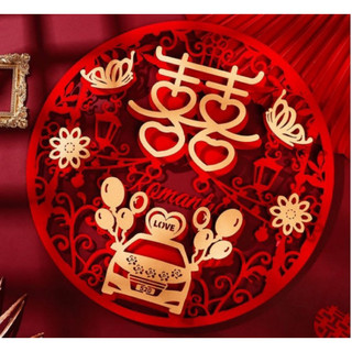 chữ hỷ dán đám cưới