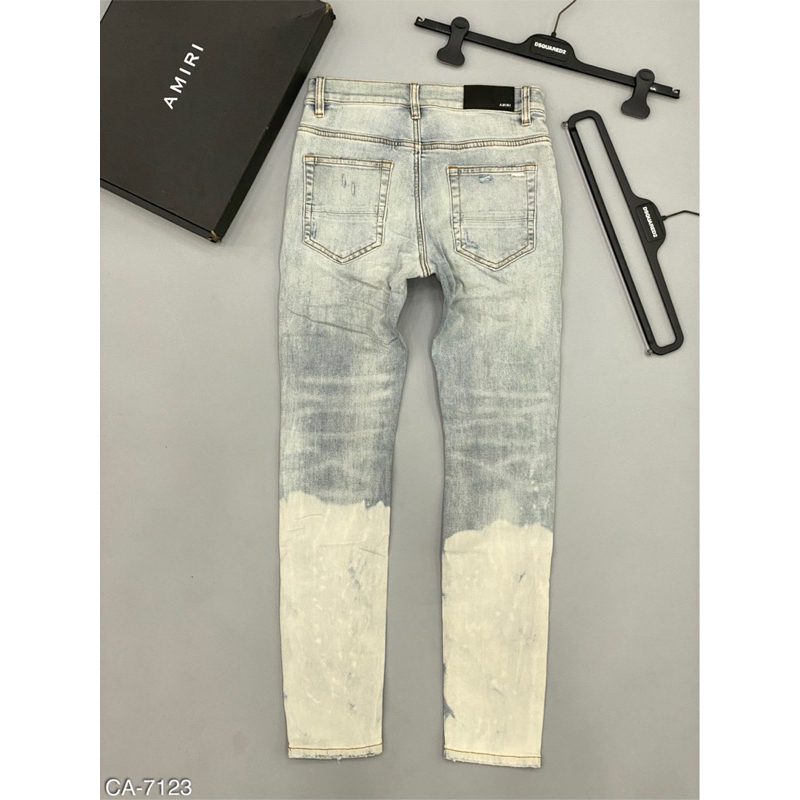 Quần jean Thời trang cao cấp đính đá ,mix ống chân cực chất 2023