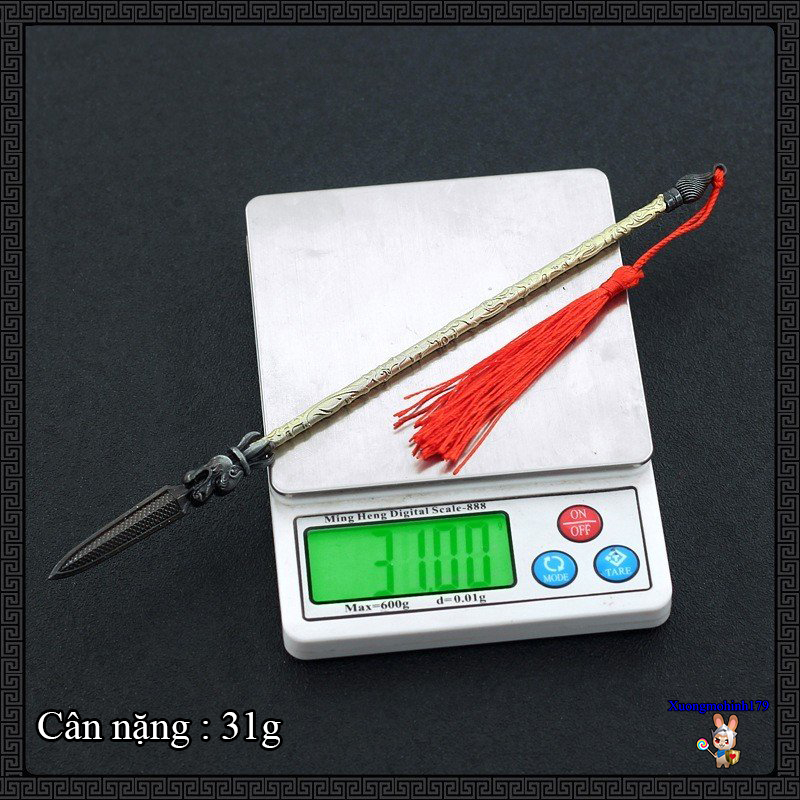 Mô hình Tùy Đường Diễn Nghĩa 2013 La Thành Ngũ Hổ Đoạn Hồn thương kim loại 22cm