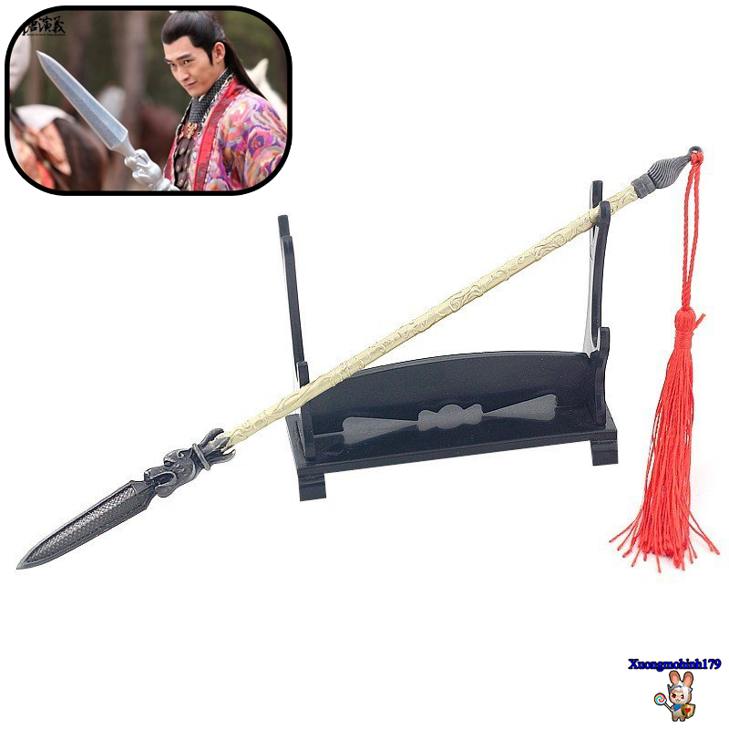 Mô hình Tùy Đường Diễn Nghĩa 2013 La Thành Ngũ Hổ Đoạn Hồn thương kim loại 22cm