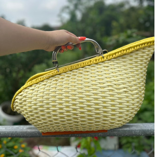 Giỏ đựng chiến kê nhựa giả mây form đẹp rộng rãi không lựa màu