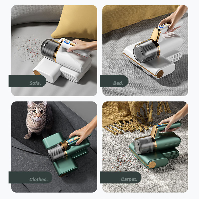 Máy hút bụi ga giường không dây lực hút siêu mạnh có tia UV khử khuẩn, máy hút bụi cầm tay chính hãng