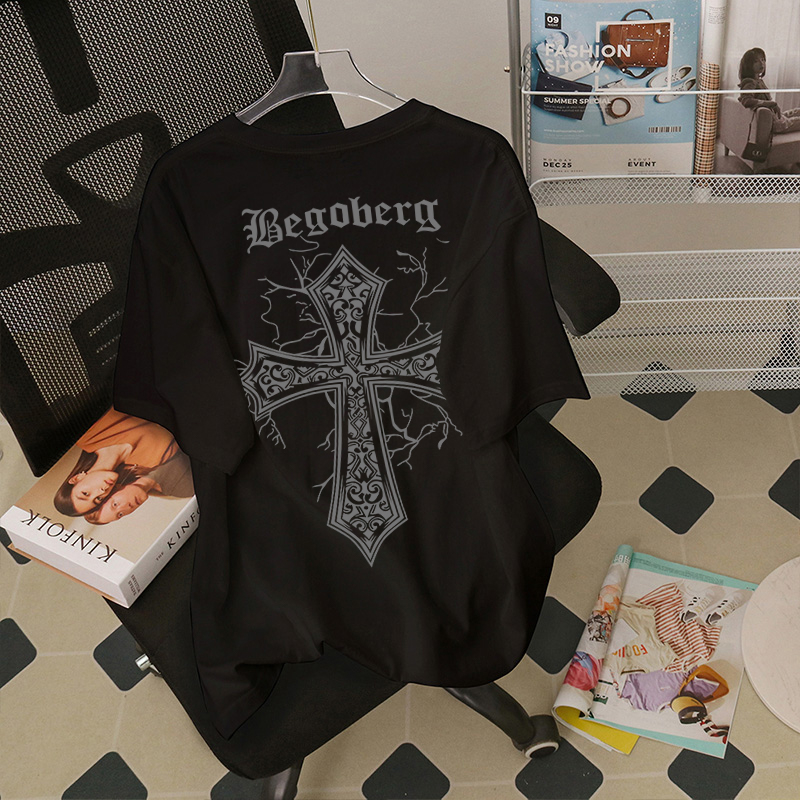 Áo thun unisex IFXBYT Y0197 100% cotton phong cách hiphop đường phố