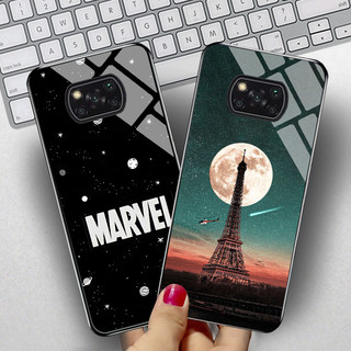 Ốp Lưng XIAOMI POCO X3 PRO, X3 NFC Mặt kính cường lực cao cấp, sáng bóng, chất lượng